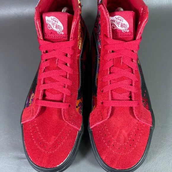 Vans **Limited Edition** Chinese New Year Red High-Top Floral Embroidery - Picture 3 of 14
